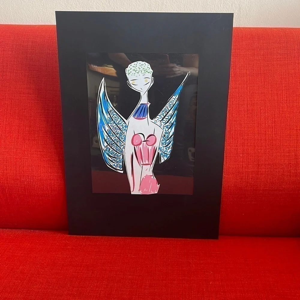 Title “Spring Angel “Hand crafted hand made by me Digital book illustration
